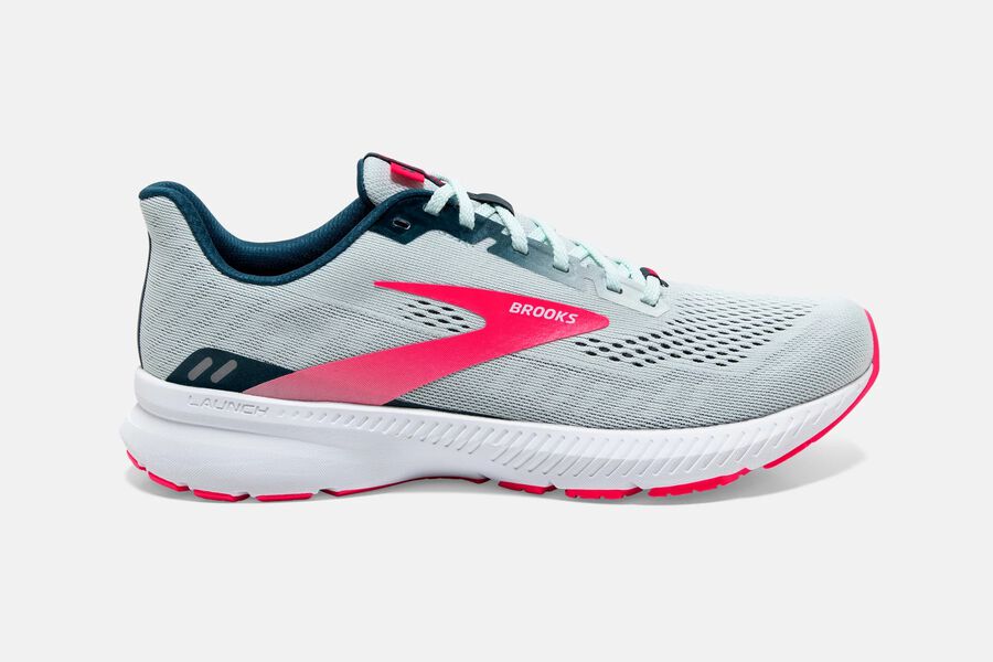 Brooks Launch 8 Road Löparskor Dam - Grå/Rosa - 0763-WJGZH